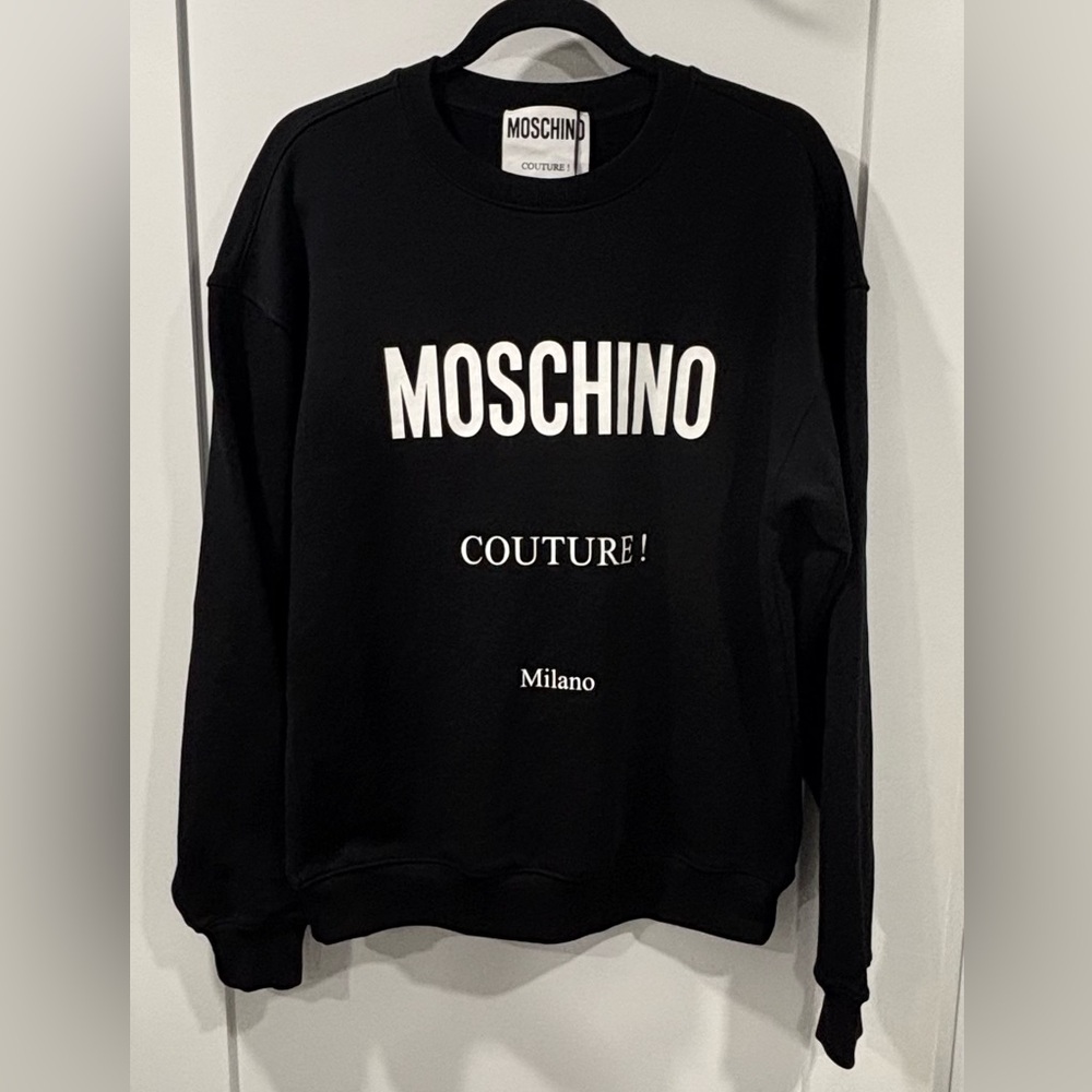 Moschino Couture Sweatshirt New! in Black